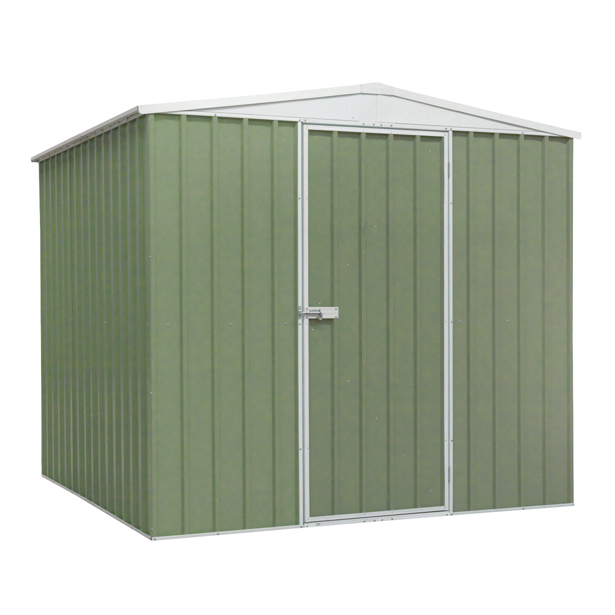 Sealey Dellonda Galvanized Steel Storage Shed with Apex Style Roof 230 x 230 x 220cm - Green