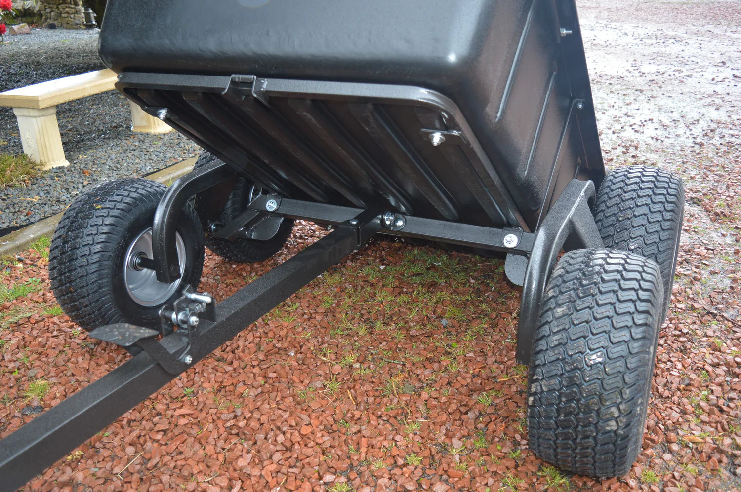 Rock Machinery ATV 4 Wheel Tipping Trailer 1500lb_3