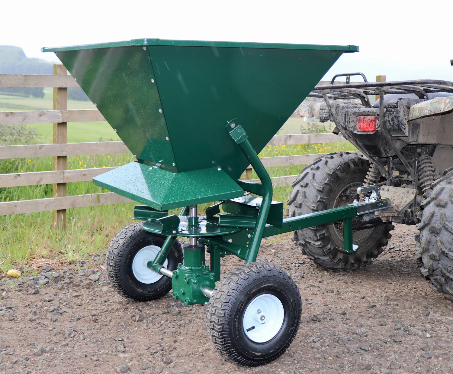 Rock Machinery ATV 350lb Towable Spreader_2