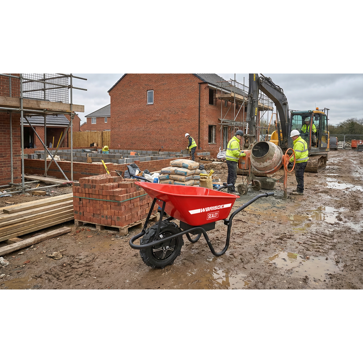 Sealey Electric Wheelbarrow 150kg Capacity_2