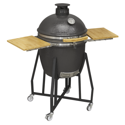 Sealey Dellonda Deluxe 22"(56cm) Ceramic Kamado Style BBQ with Wheeled Stand