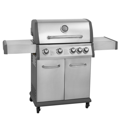 Sealey Dellonda 4+1 Burner Deluxe Gas BBQ Grill with Piezo Ignition & Thermometer - Stainless Steel