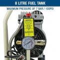 Hyundai 550W 8L Oil Free Low Noise Portable Air Compressor 4CFM 100psi Direct Drive_4