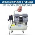Hyundai 550W 8L Oil Free Low Noise Portable Air Compressor 4CFM 100psi Direct Drive_5