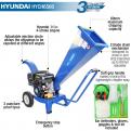 Hyundai 212cc 60mm Petrol Garden Wood Chipper_2