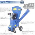 Hyundai 208cc 76mm Petrol Garden Wood Chipper, Shredder, Mulcher 4-Stroke Engine_2