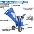 Hyundai 212cc 70mm Petrol Wood Chipper 7hp Electric Start 4-Stroke_2
