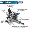 Hyundai 1500W Electric Mitre Saw / Chop Saw with 210mm Blade, 230V_2