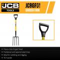 JCB 4 Prong Professional Garden Fork, 195 x 290mm Blade_5