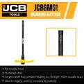 JCB 5lb Grubbing Mattock 85mm and 55mm Cutter, Heavy-Duty Steel Blade_3