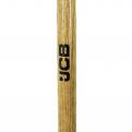 JCB 12 Teeth Heritage Garden Rake, Heavy-duty Carbon Steel and Ash Wood Shaft_2